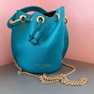 Anna Paola Italian Leather Bucket Bag